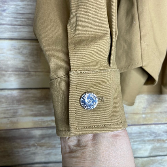 Maje 34 Baki Canvas Tie Belt Jacket in camel - Picture 6 of 9